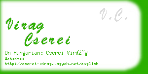 virag cserei business card